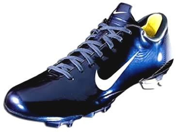 Blue and Gold Soccer Cleats